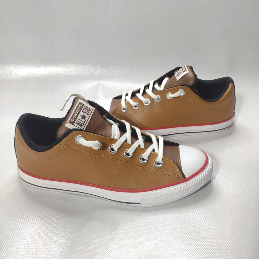 Converse Unisex Kids Shoes Brown Size 5 Junior
